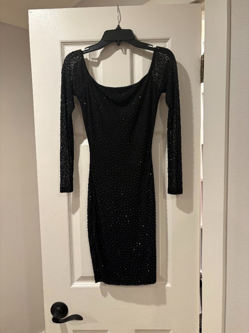 Windsor Black rhinestone dress